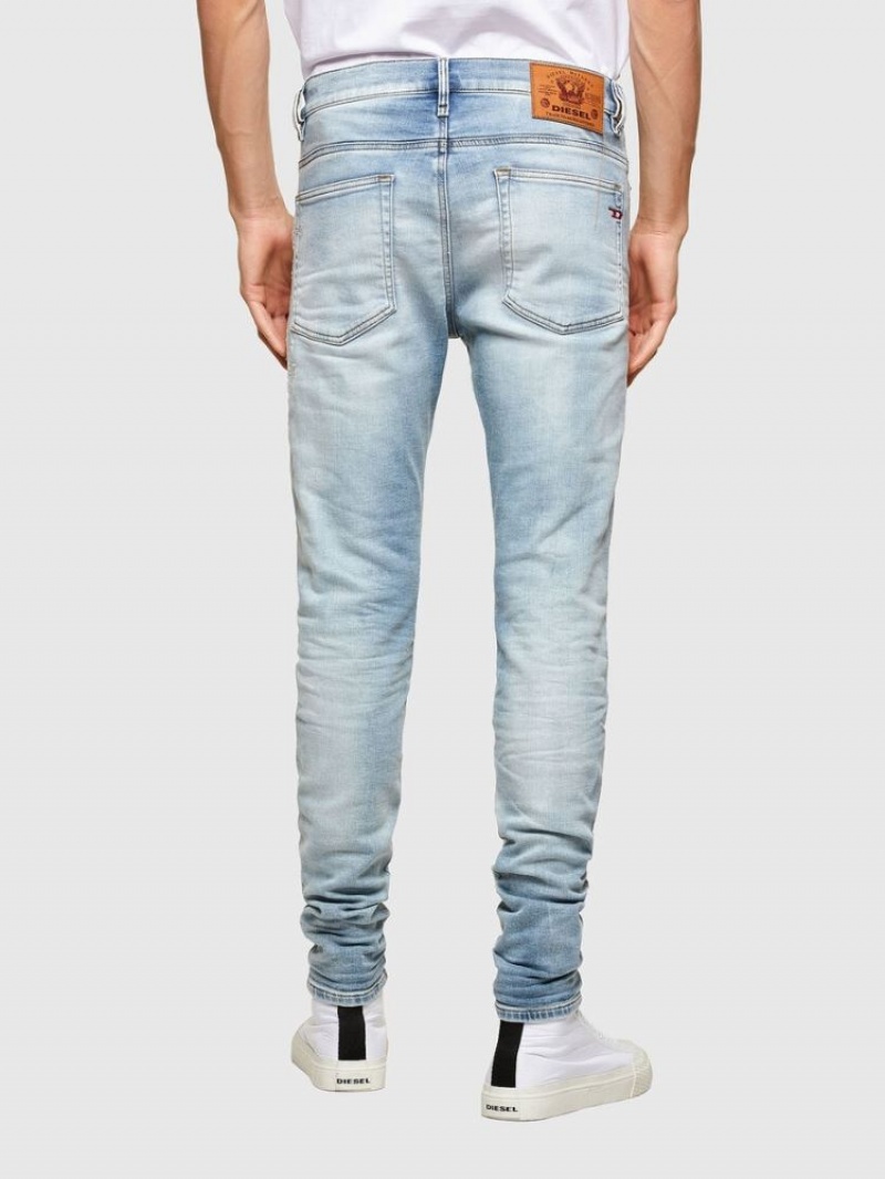 Light Blue Diesel D Reeft Skinny Men's Joggjeans | 40529JRWN