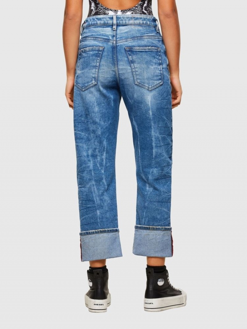 Light Blue Diesel D Reggy Women's Straight Jeans | 25869RQYZ