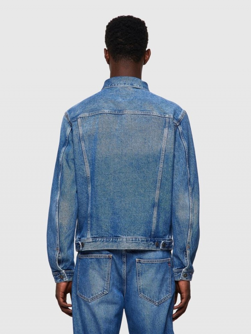 Light Blue Diesel D Sal Men's Denim Jackets | 26538JWZK