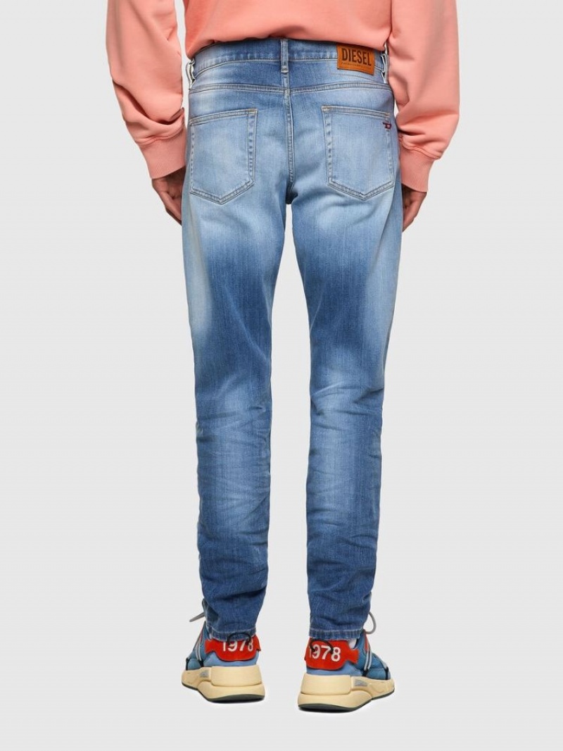 Light Blue Diesel D Strukt Men's Slim Jeans | 64075BQUW