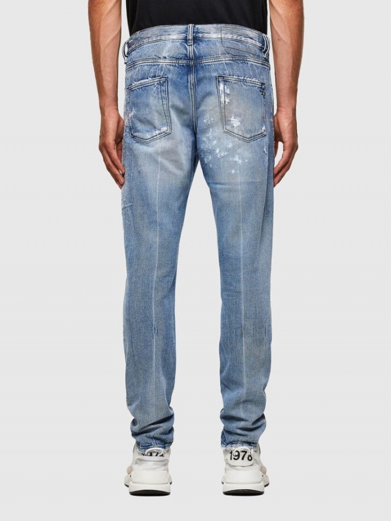 Light Blue Diesel D Strukt Men's Slim Jeans | 02359BYPZ