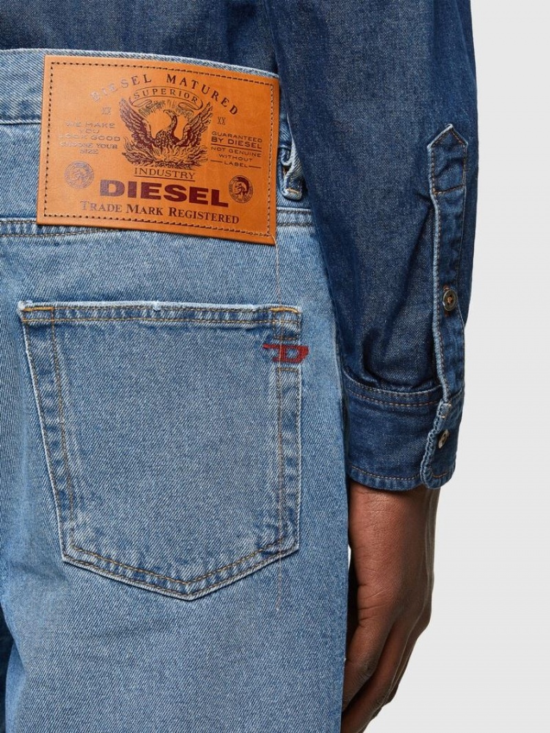 Light Blue Diesel D Strukt Short Men's Denim Shorts | 05976MTGN