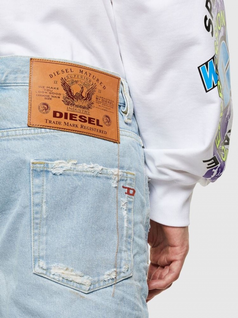 Light Blue Diesel D Strukt Short Men's Shorts | 06123UPWE