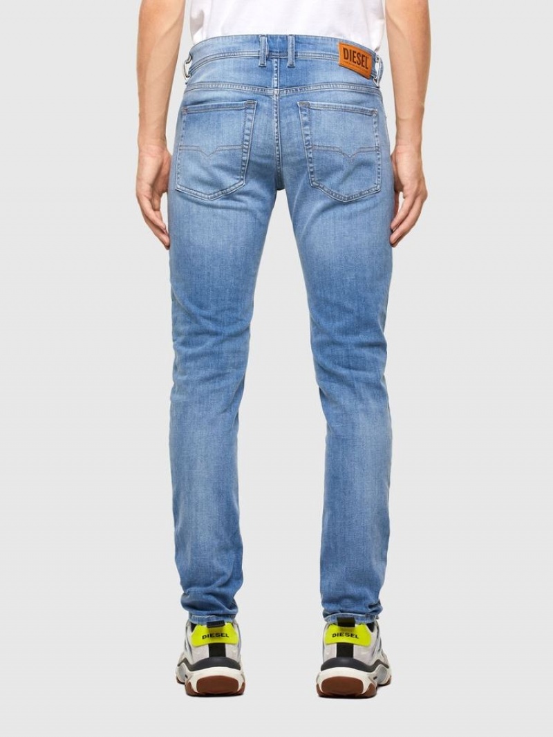 Light Blue Diesel Sleenker Men's Skinny Jeans | 52963VCWF