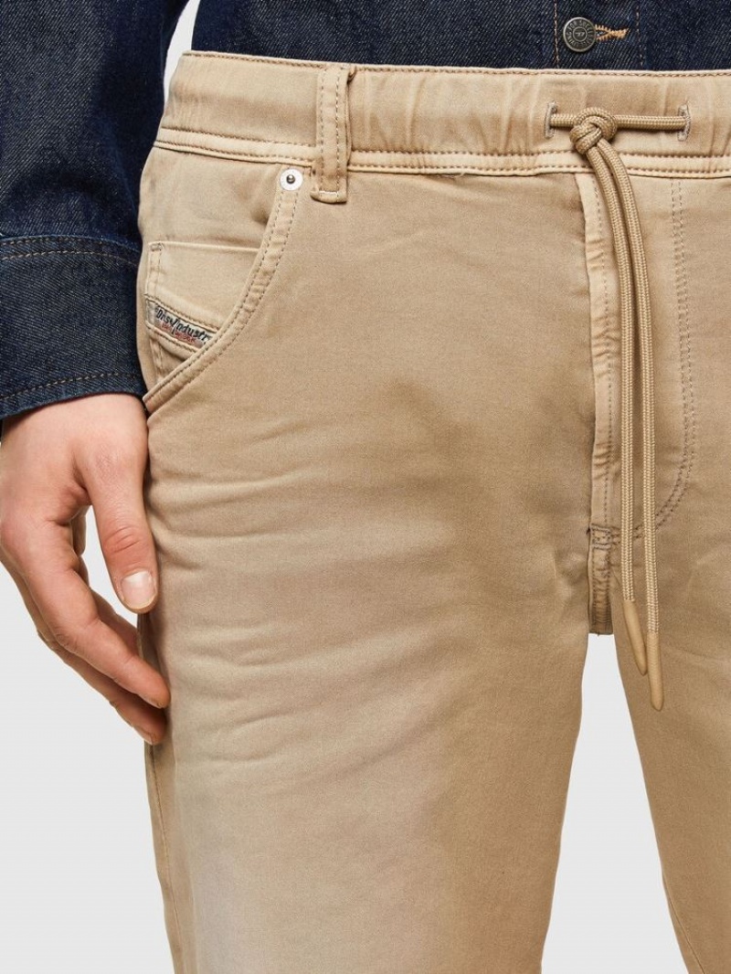 Light Brown Diesel D Krooshor Men's Denim Shorts | 13076WGMV