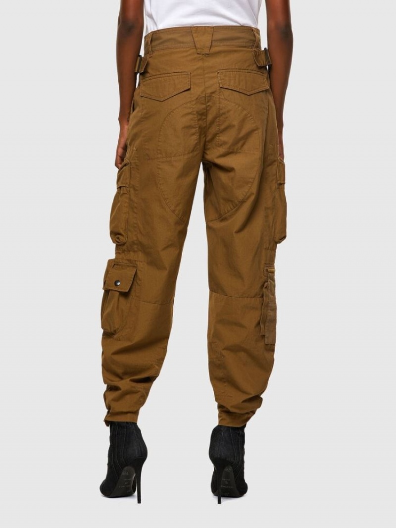 Light Brown Diesel P Gage Women's Pants | 54730HOKR