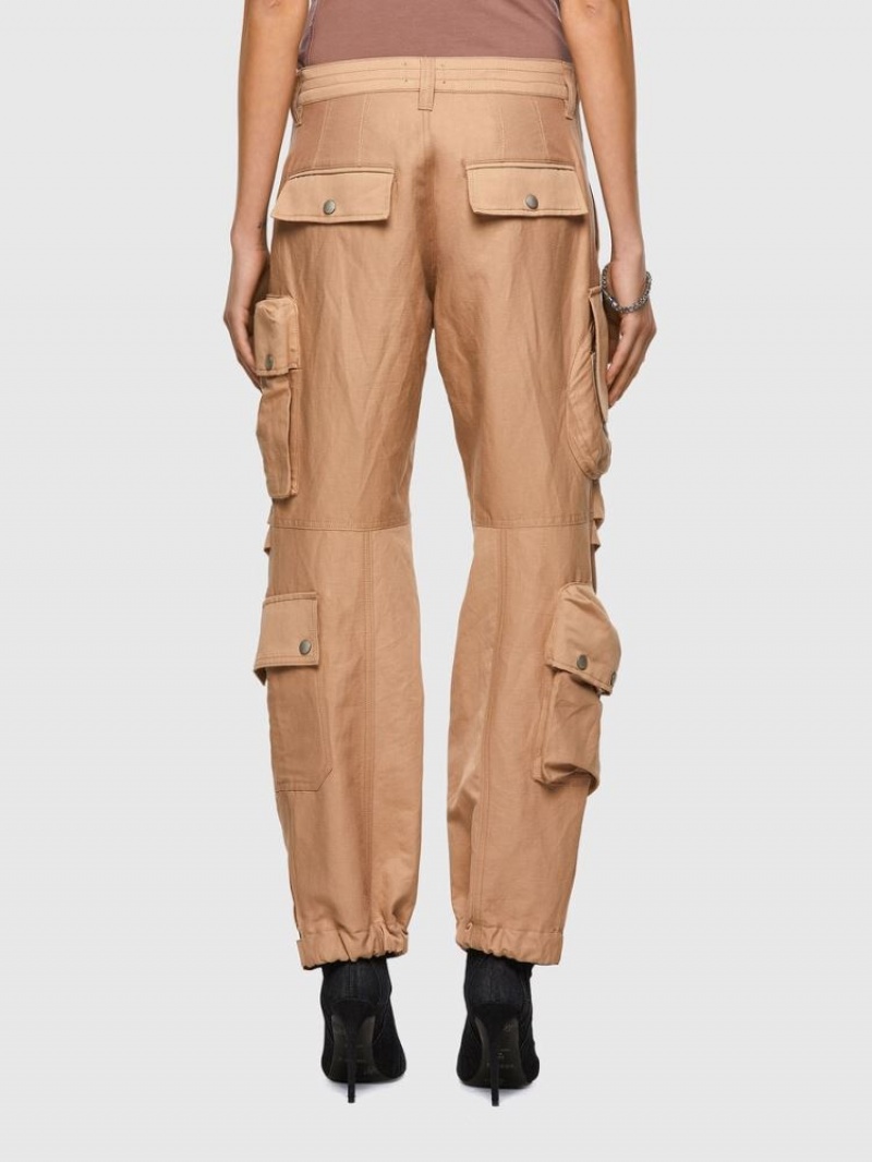 Light Brown Diesel P Giulia Women's Pants | 82731ACTY