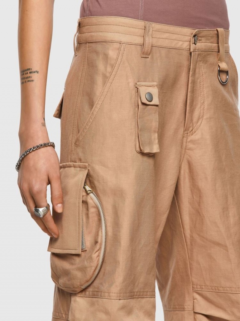 Light Brown Diesel P Giulia Women's Pants | 82731ACTY