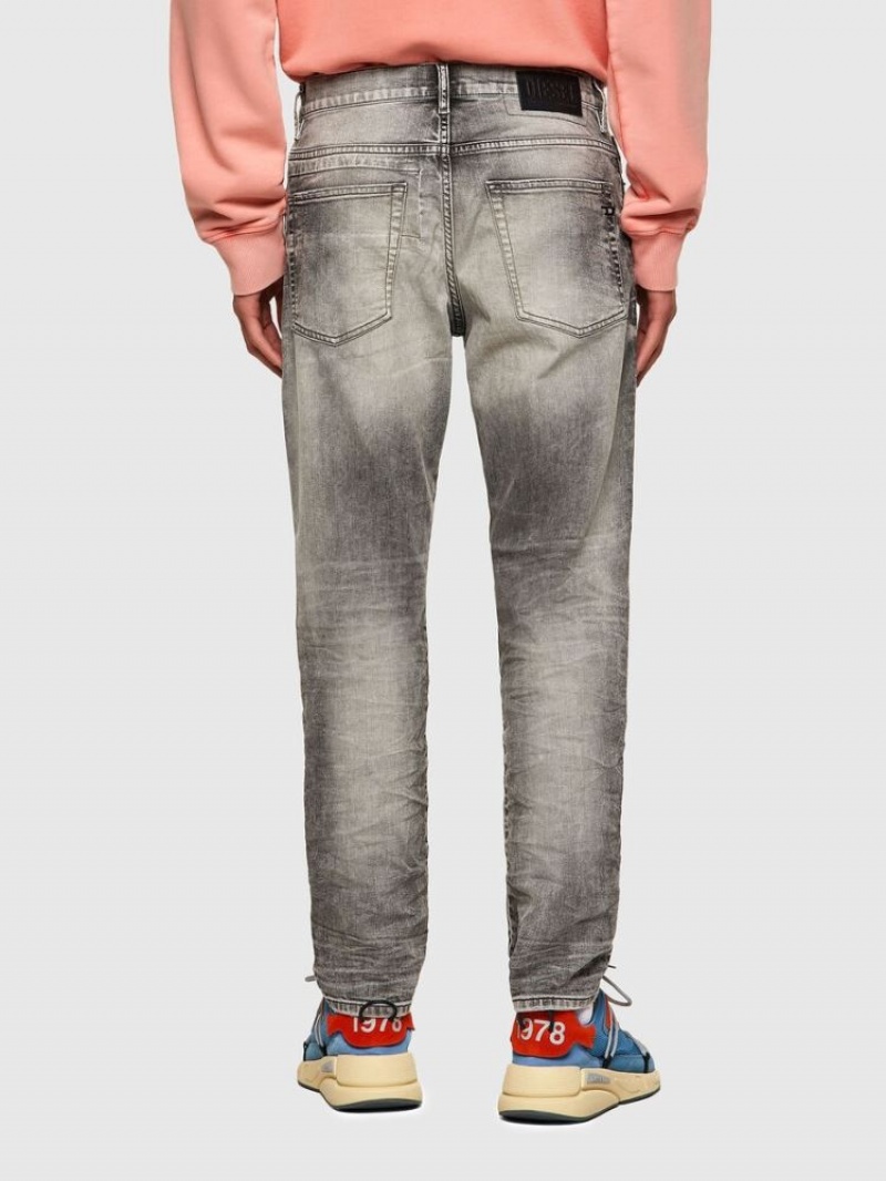 Light Grey Diesel D Fining Men's Tapered Jeans | 48631EPMB