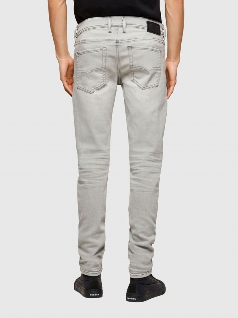 Light Grey Diesel Sleenker Men's Skinny Jeans | 25648EQAD