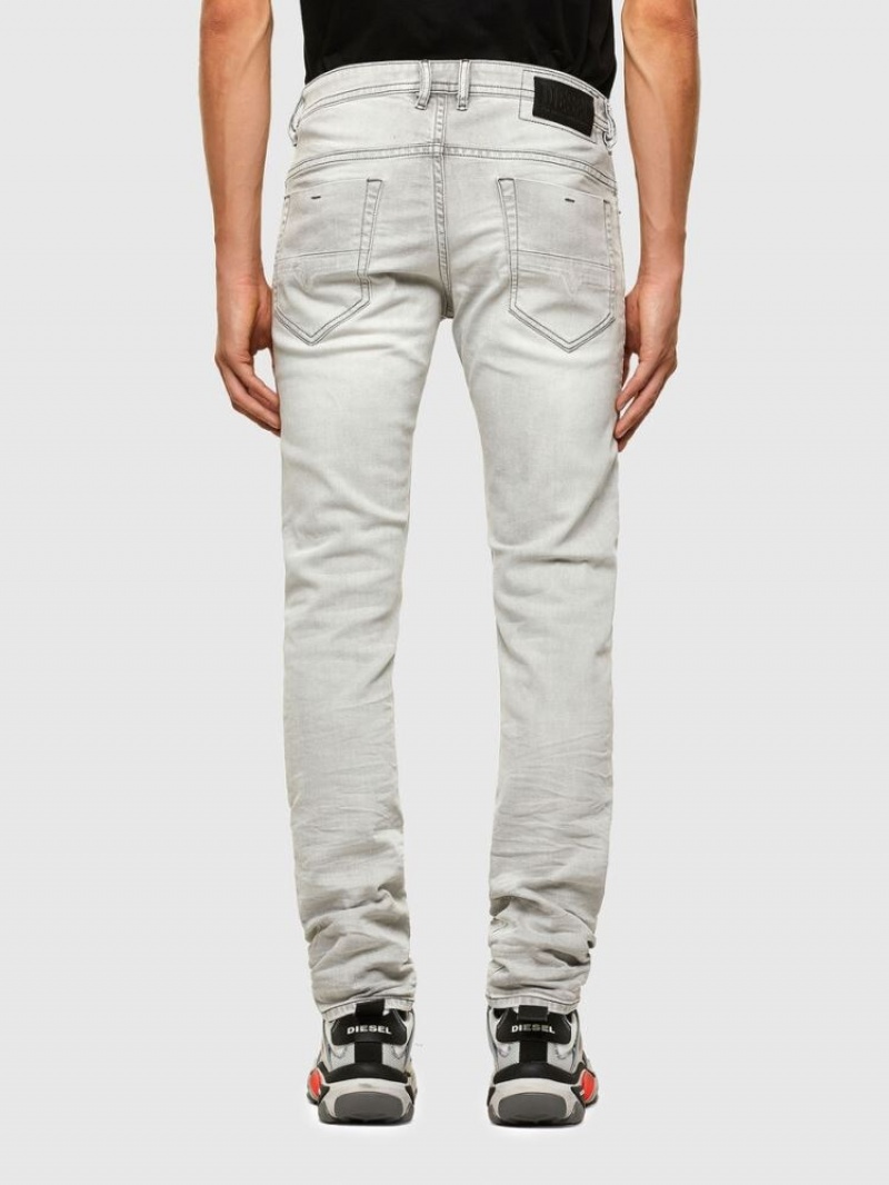 Light Grey Diesel Thommer Men's Slim Jeans | 95380YKCT