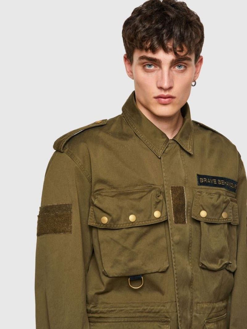 Olive Diesel J Loyd Men's Jackets | 03951JCNM