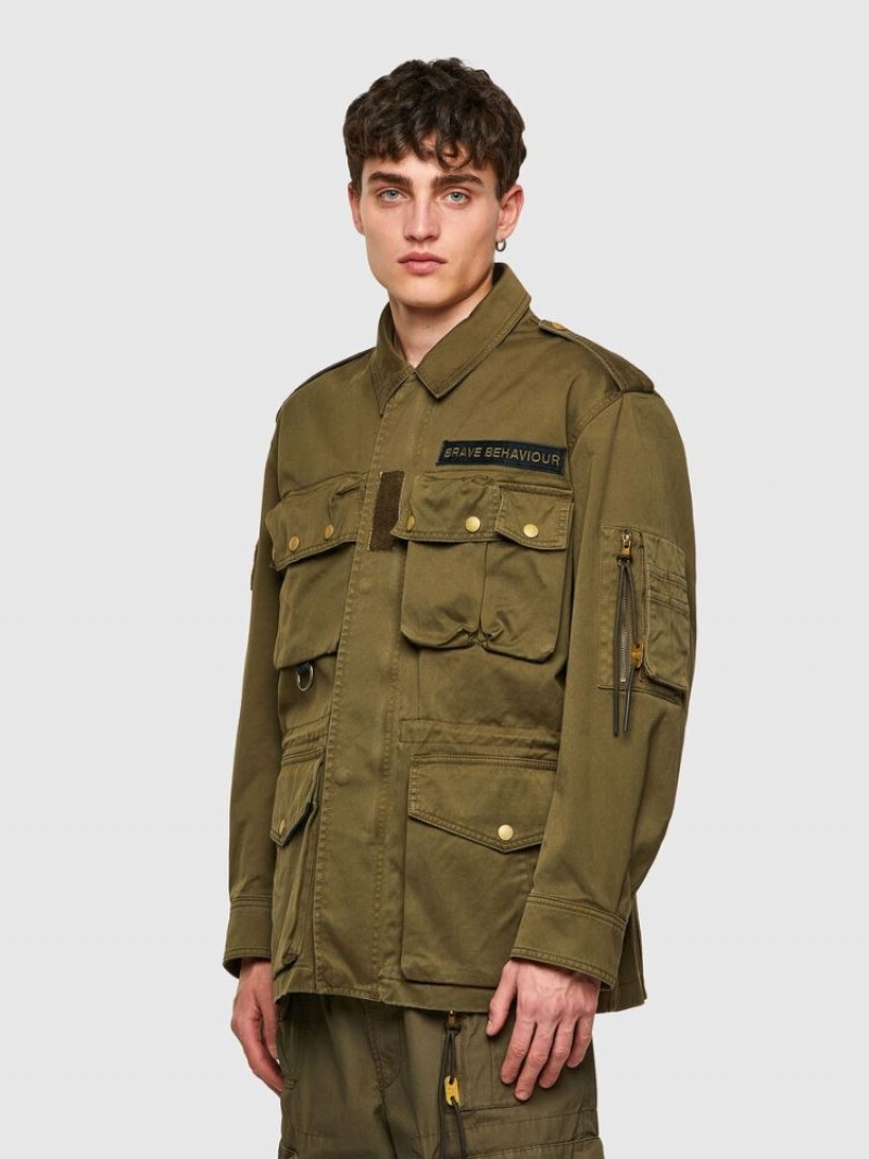 Olive Diesel J Loyd Men's Jackets | 03951JCNM