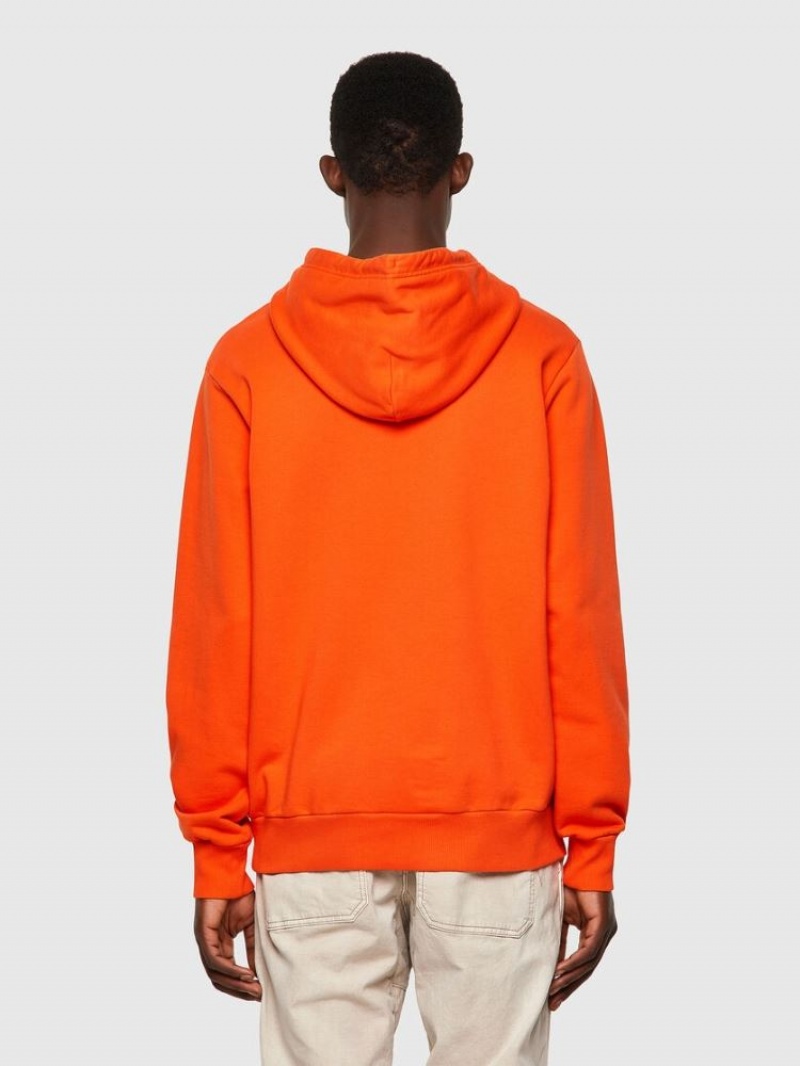 Orange Diesel S Girk Hood B4 Men's Sweatshirts | 80356UHMT