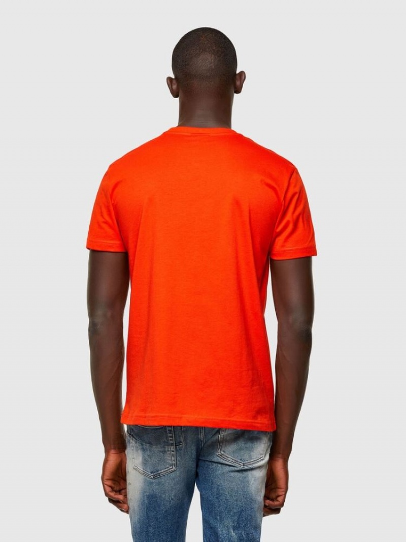 Orange Diesel T Diegos A5 Men's T Shirts | 14567CQGK