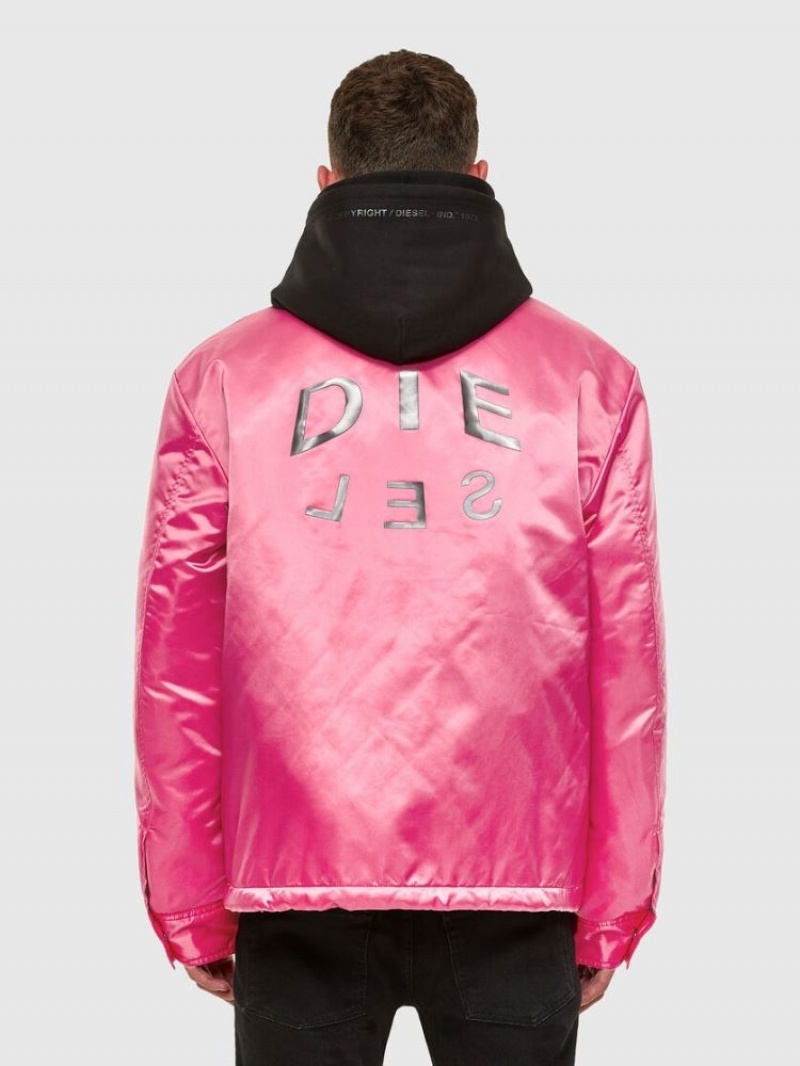 Pink Diesel J Foot Men's Jackets | 04876KDYP