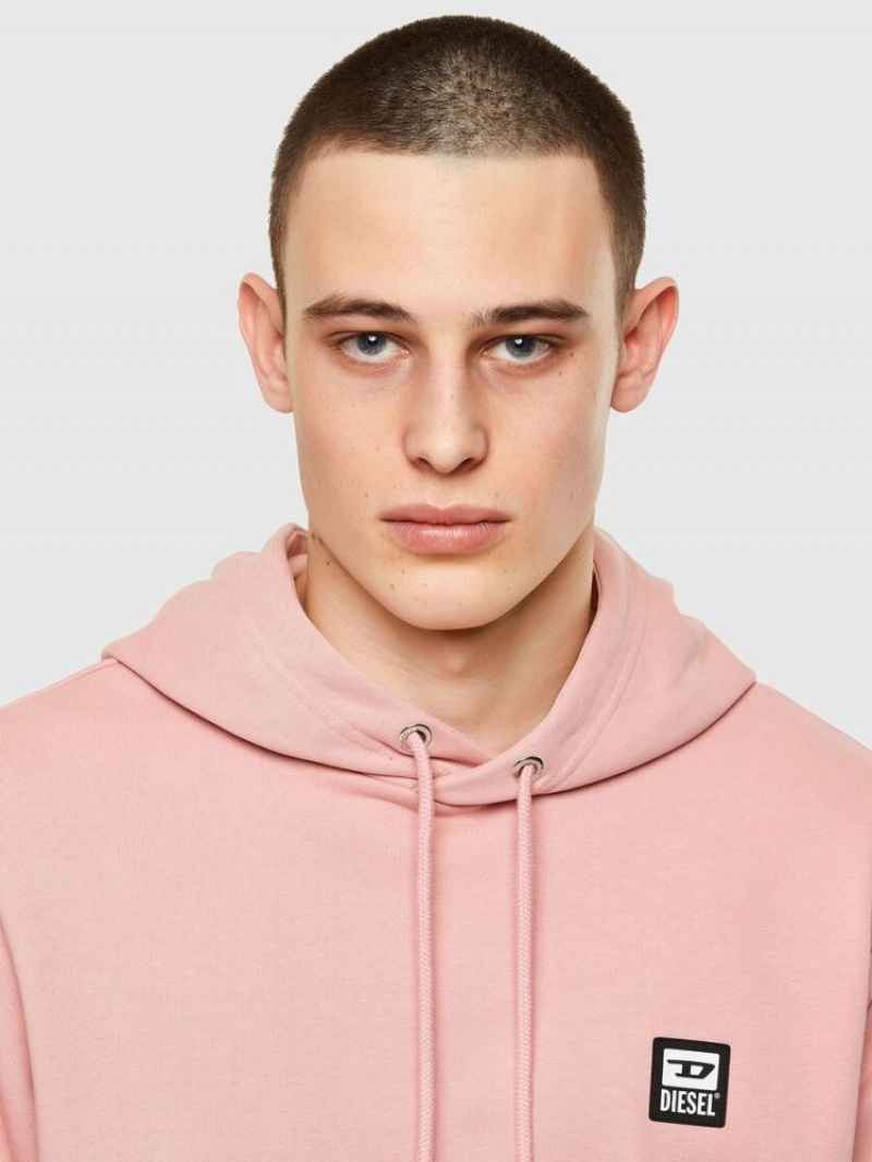 Pink Diesel S Girk Hood K21 Men's Sweatshirts | 90587LBZN