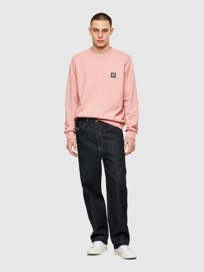 Pink Diesel S Girk K12 Men's Sweatshirts | 98367XGFQ