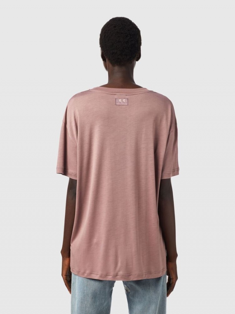 Pink Diesel T Enka C.C Women's T Shirts | 70956RVHN