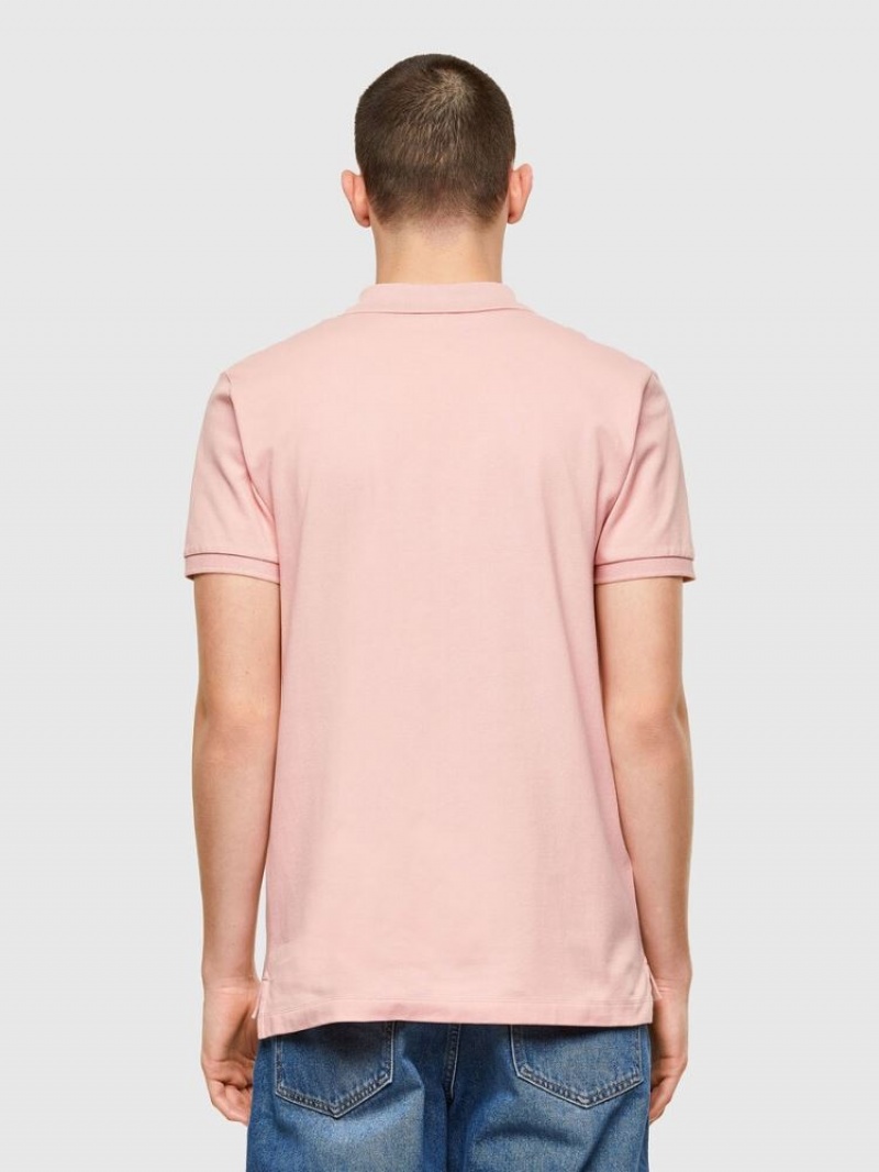 Pink Diesel T Harry Men's Polos | 17243PIQM