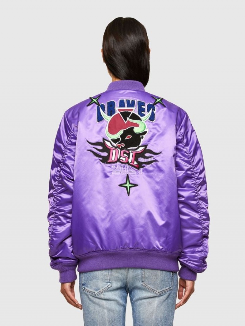 Purple Diesel Cl J Ross Rev O Women's Jackets | 38109ENJP