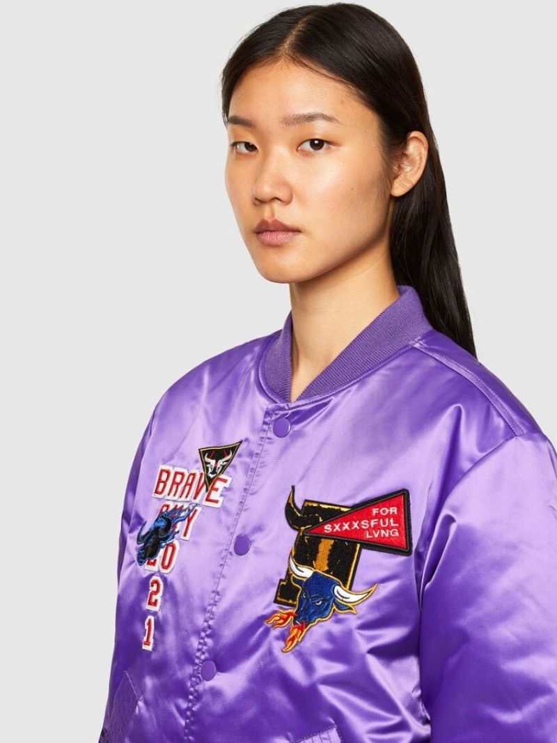 Purple Diesel Cl J Ross Rev O Women's Jackets | 38109ENJP