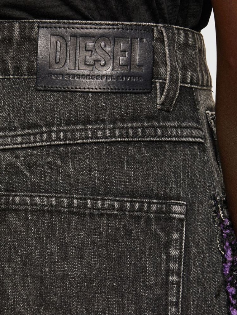 Purple / Black Diesel O San Women's Skirts | 30521YPQS