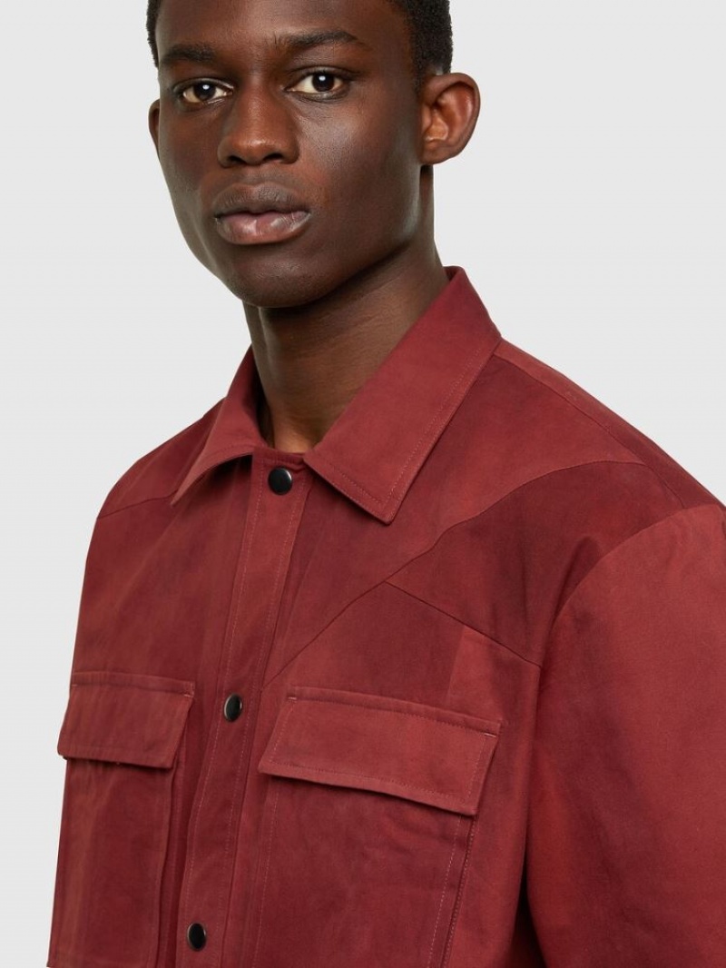 Red Diesel S Gunn Tie Men's Shirts | 98670VEFA