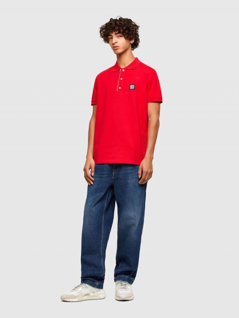 Red Diesel T Harry Men's Polos | 32451ITUV