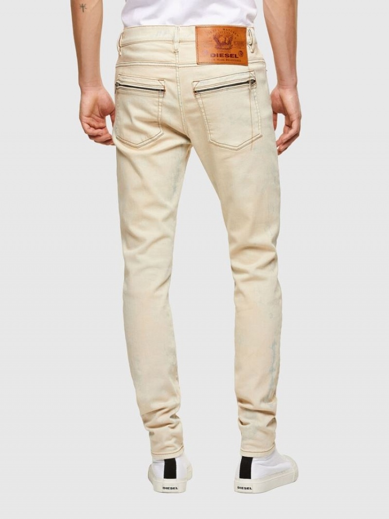 White Diesel D Amny Men's Skinny Jeans | 37965WZLT