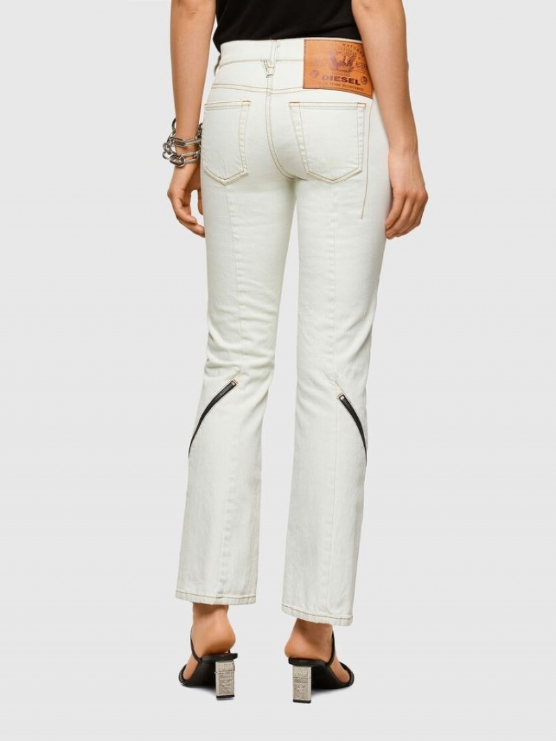 White Diesel D Ebbey Women's Bootcut Jeans | 90284XUQD