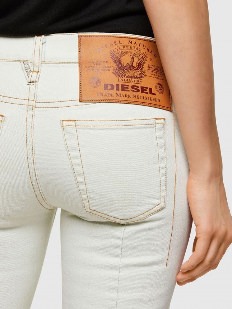 White Diesel D Ebbey Women's Bootcut Jeans | 90284XUQD