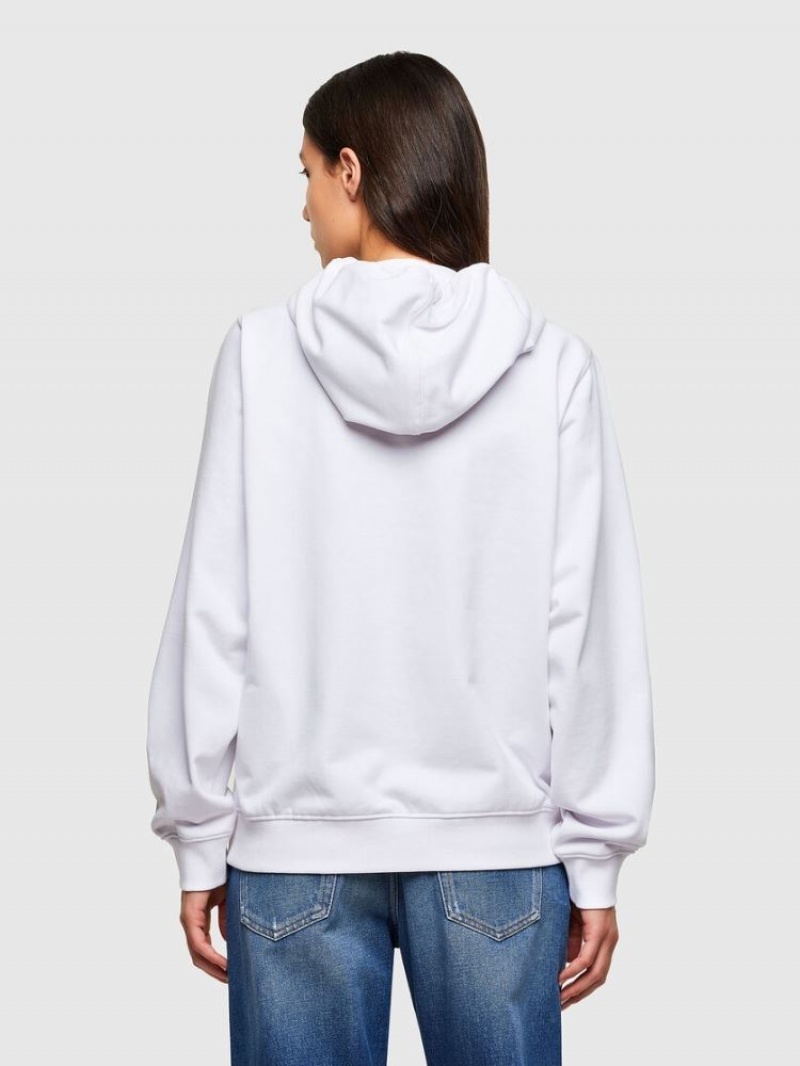 White Diesel F Ang Hood K24 Women's Sweatshirts | 41695XOVL