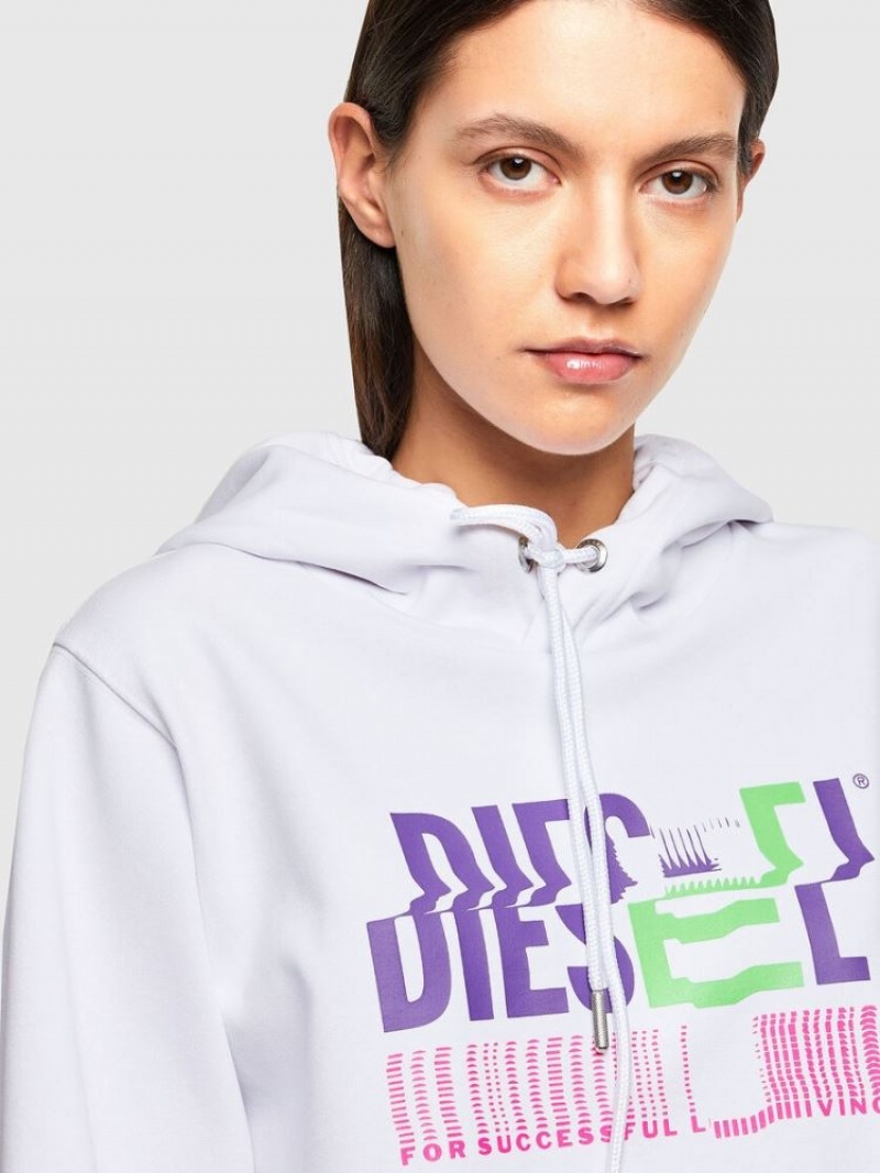 White Diesel F Ang Hood K24 Women's Sweatshirts | 41695XOVL