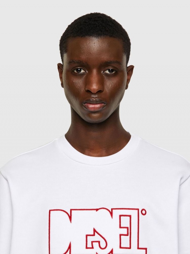 White Diesel S Girk B6 Men's Sweatshirts | 03689WPNL