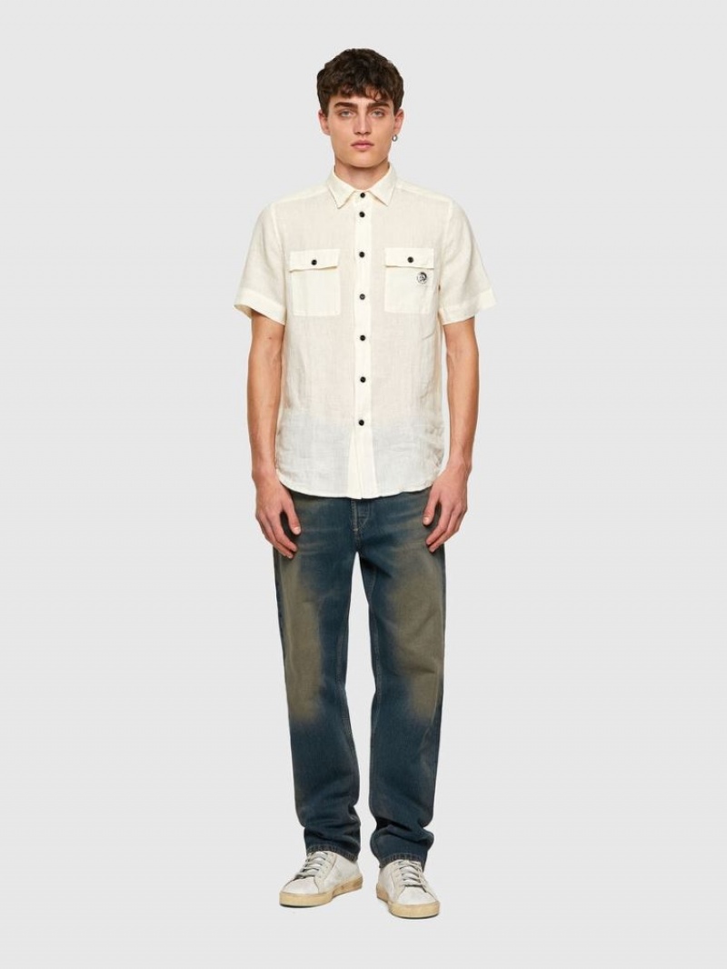 White Diesel S Kiru Men's Shirts | 02378PHMZ