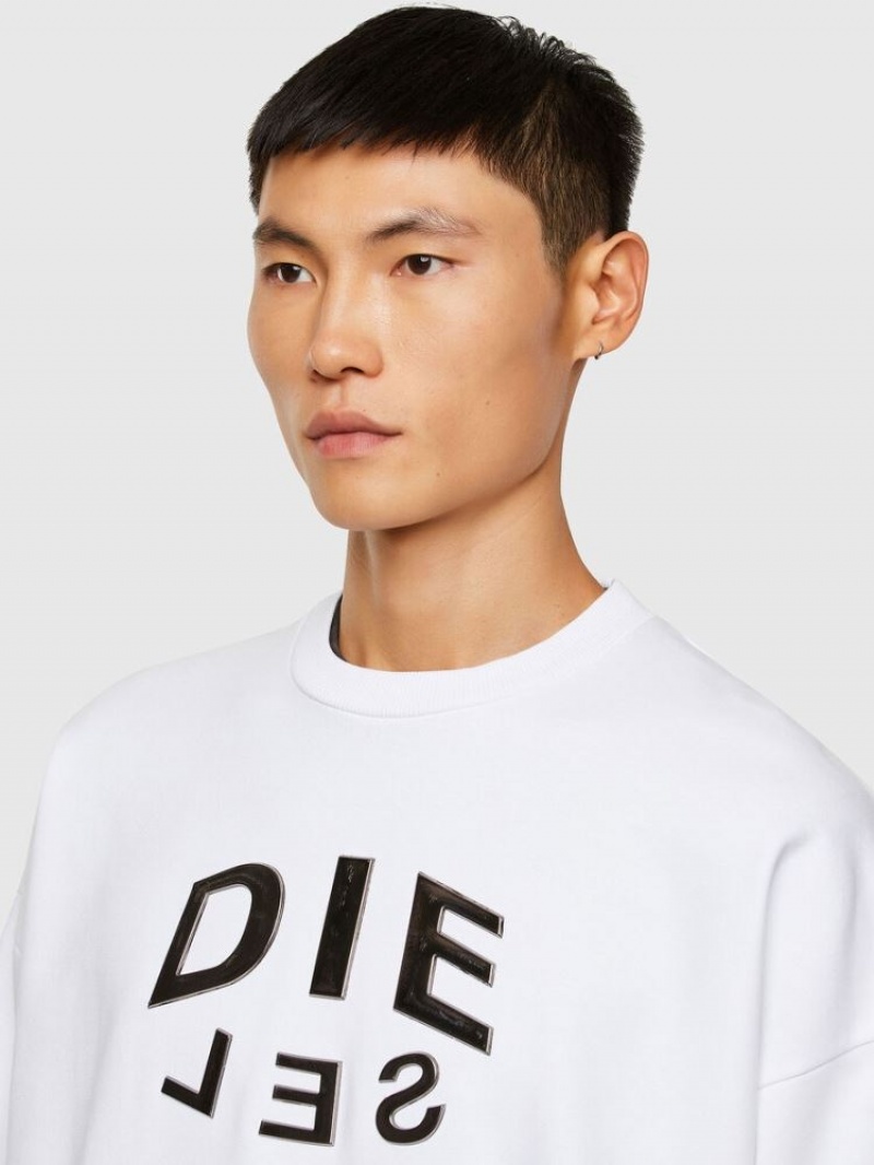 White Diesel S Mart A90 Men's Sweatshirts | 05783NRUT