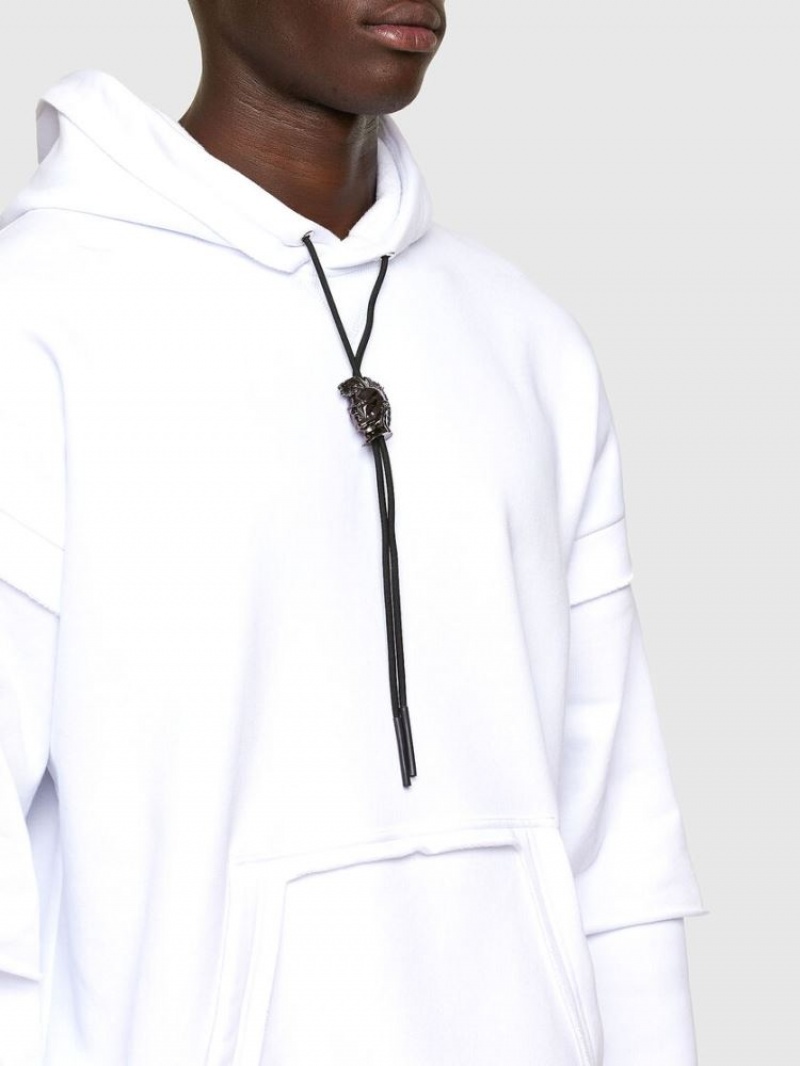 White Diesel S Ubber A1 Men's Sweatshirts | 34865NBCE