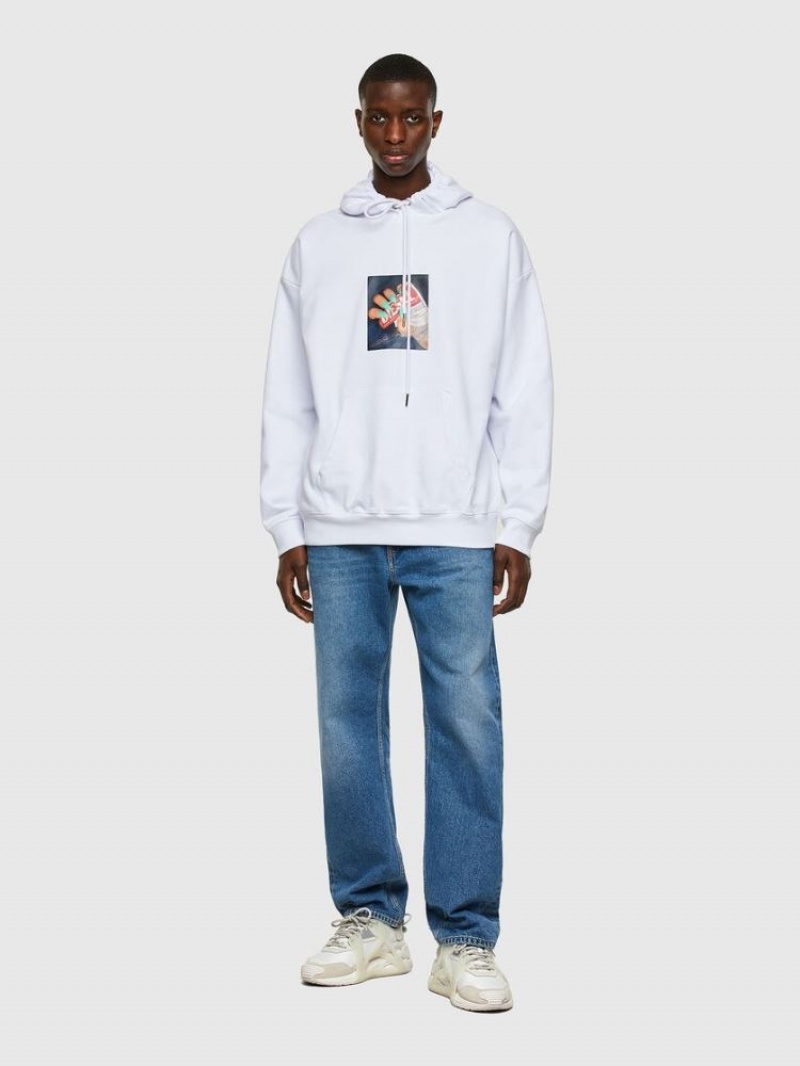 White Diesel S Ummer A84 Men's Sweatshirts | 09435VMZW