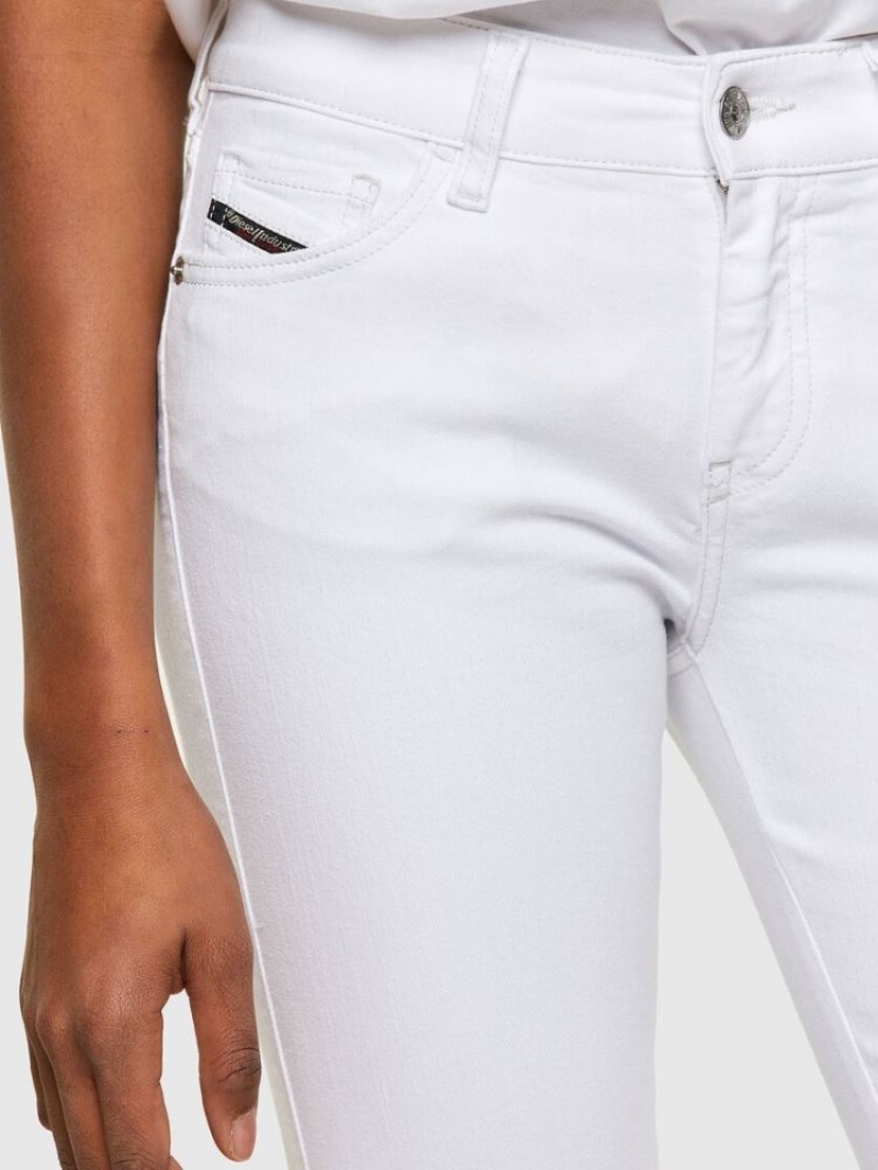 White Diesel Slandy Women's Skinny Jeans | 49236BZTP