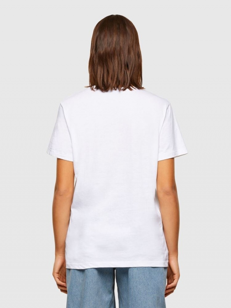 White Diesel T Daria R3 Women's T Shirts | 56194TFPU