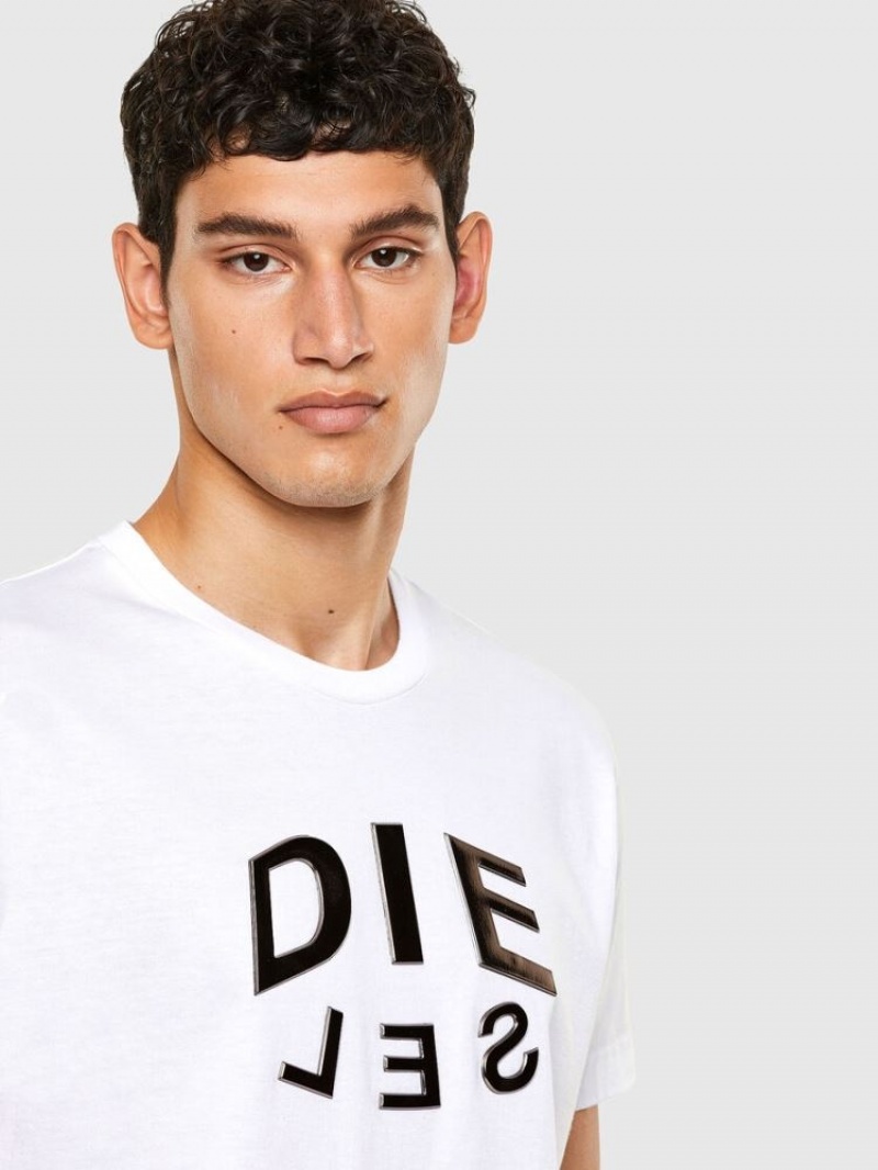 White Diesel T Diegos A1 Men's T Shirts | 47309URAE