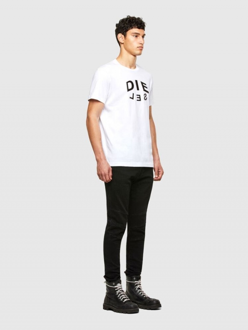 White Diesel T Diegos A1 Men's T Shirts | 47309URAE