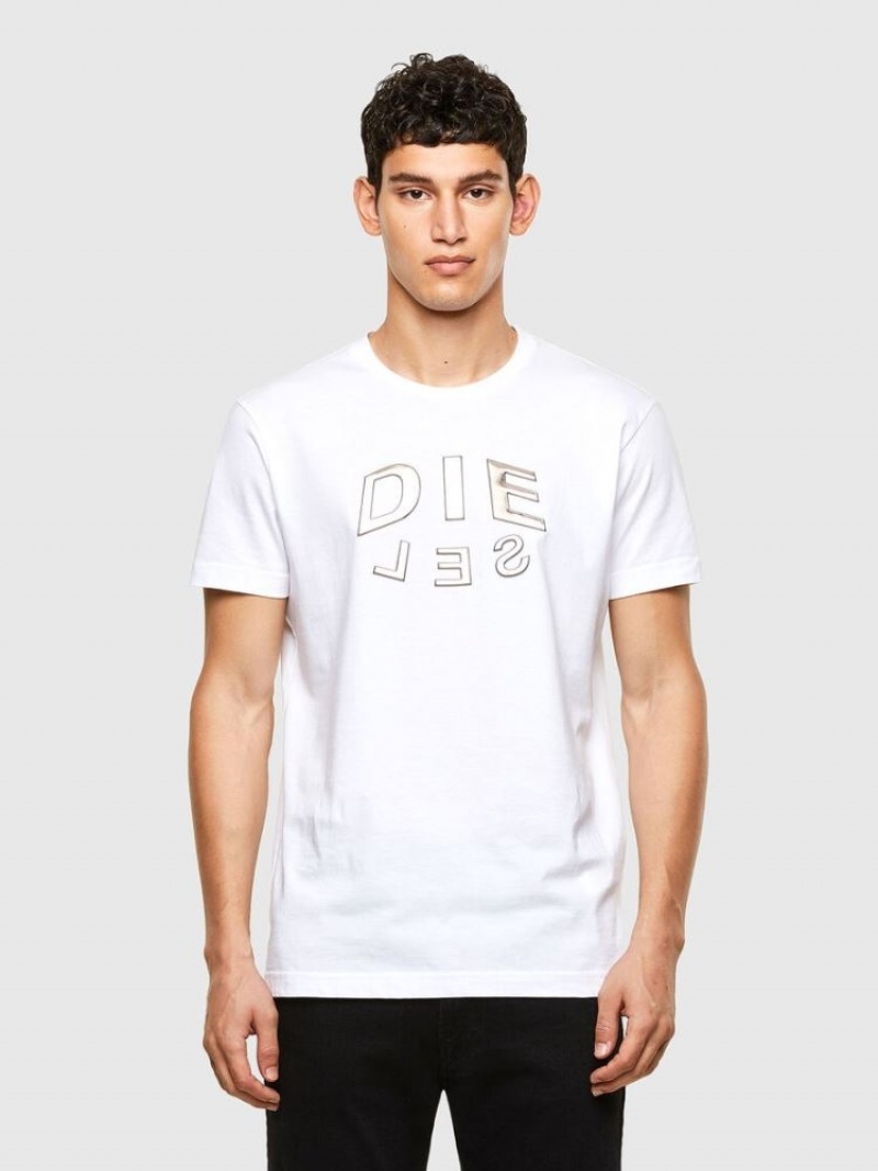 White Diesel T Diegos A1 Men\'s T Shirts | 47309URAE