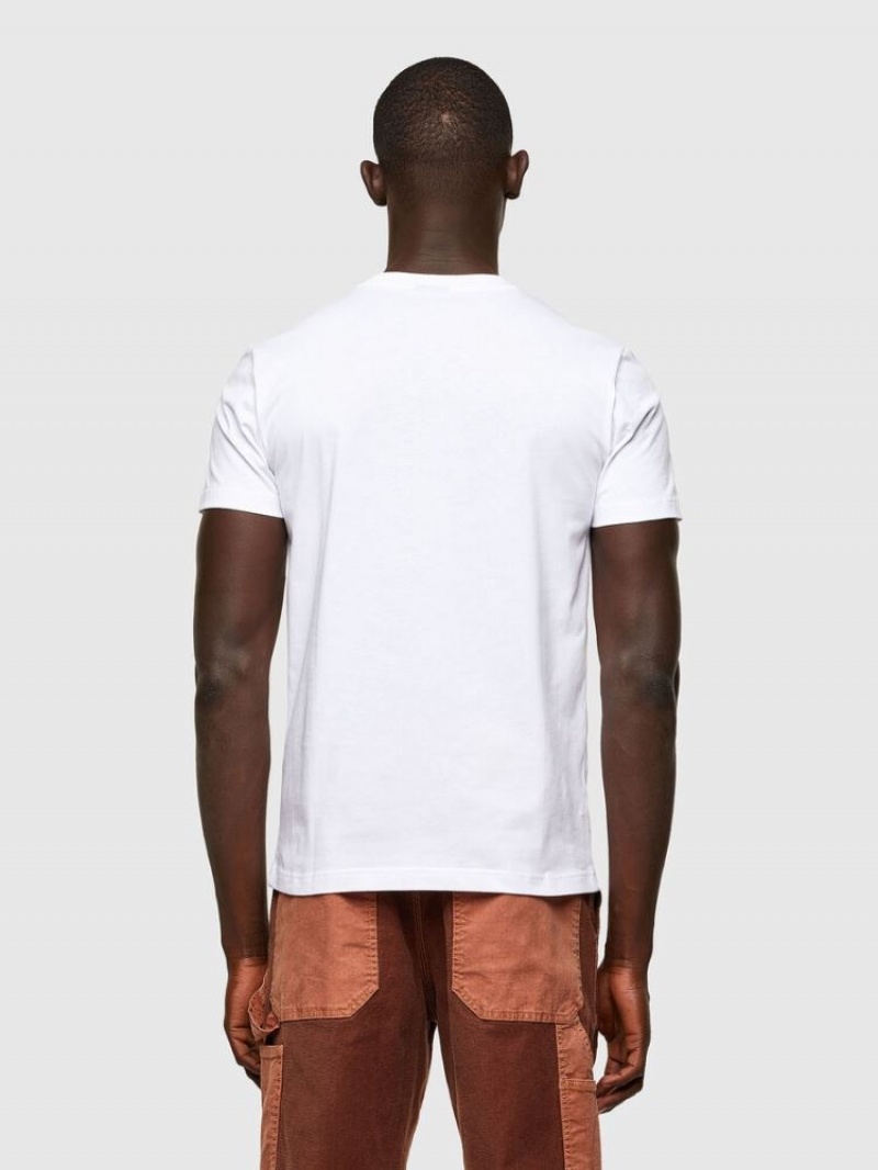 White Diesel T Diegos A2 Men's T Shirts | 72906ELRZ