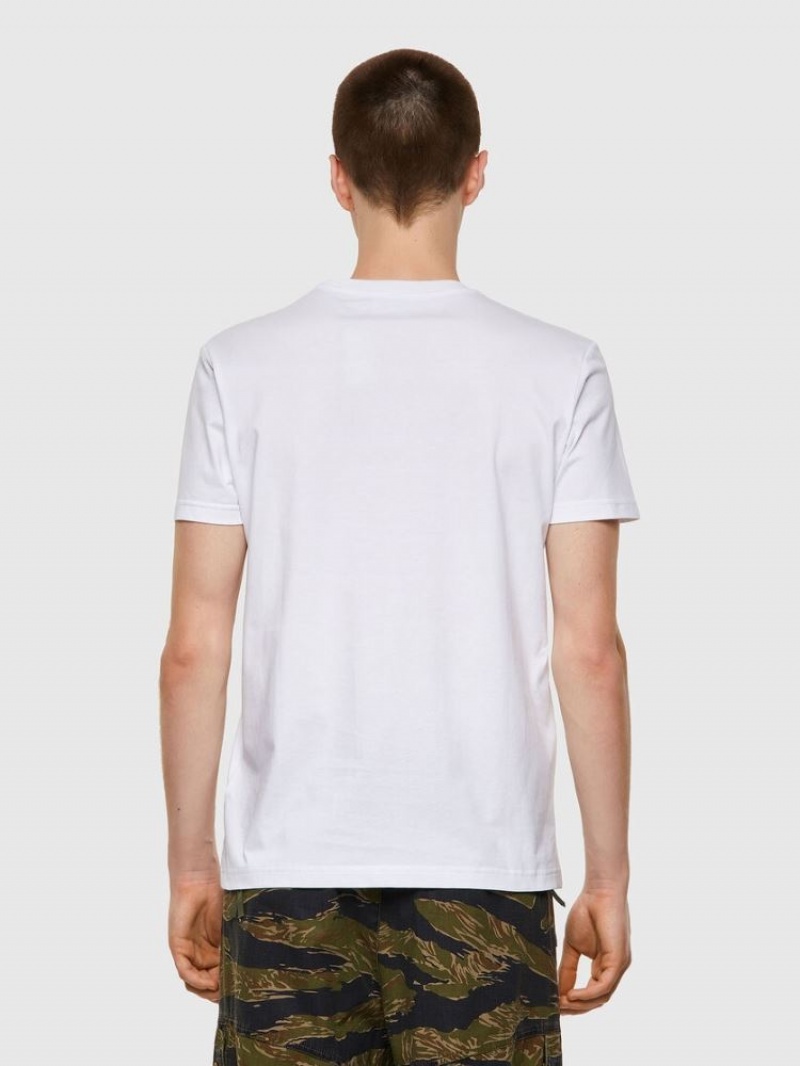 White Diesel T Diegos B3 Men's T Shirts | 80325TLWG