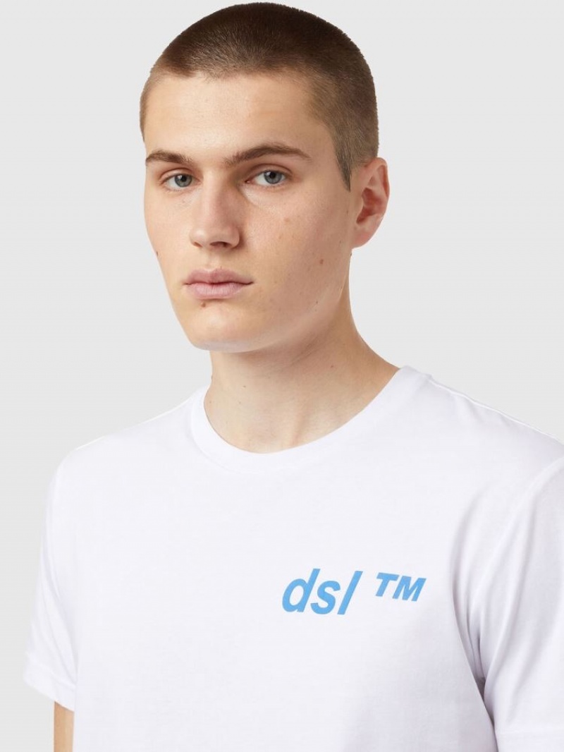 White Diesel T Diegos B5 Men's T Shirts | 79850FBCX