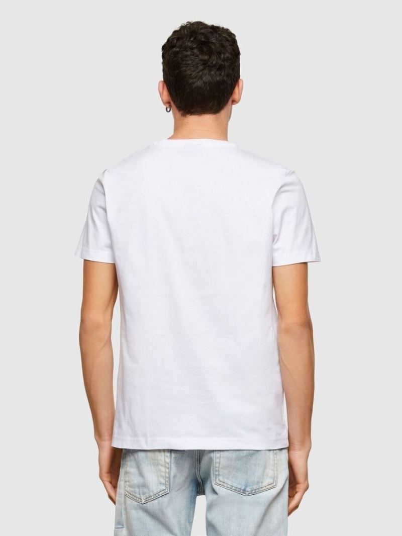 White Diesel T Diegos K45 Men's T Shirts | 63720SXNC