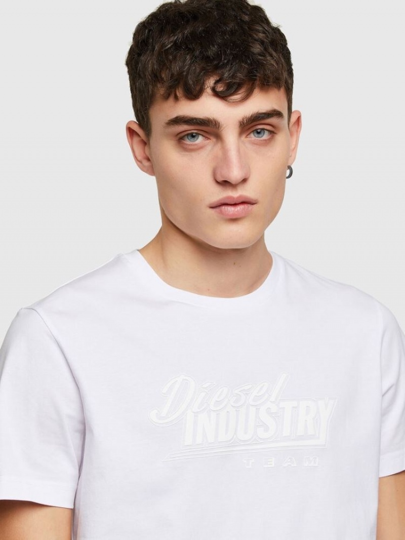 White Diesel T Diegos K45 Men's T Shirts | 63720SXNC