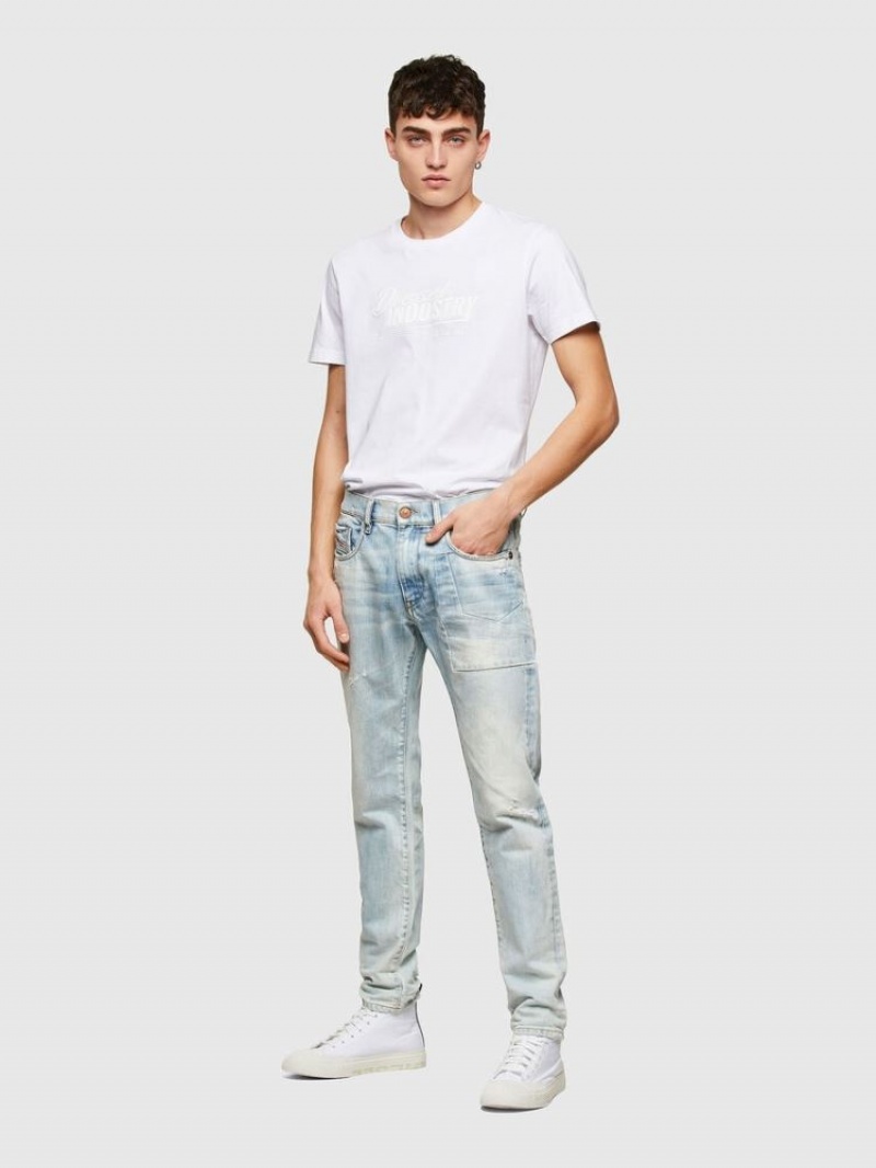 White Diesel T Diegos K45 Men's T Shirts | 63720SXNC